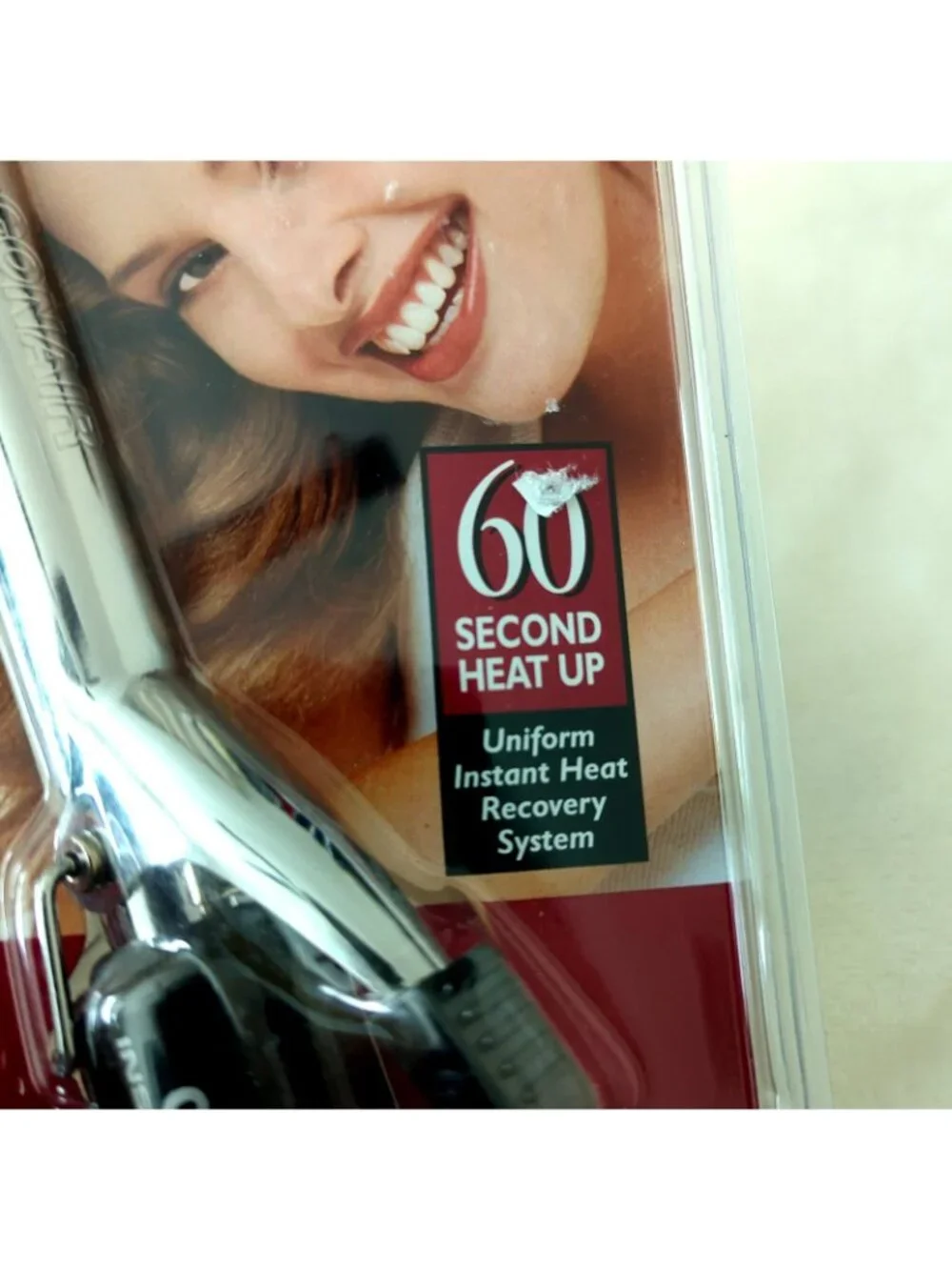 Vintage Conair 3/4 inch Instant Heat Curling Iron Model CD81ACS New Sealed-lp